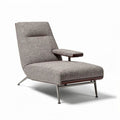 Relaxstoel met verstelbare rugleuning en armleuning van stof 90 x 75 x 80cm